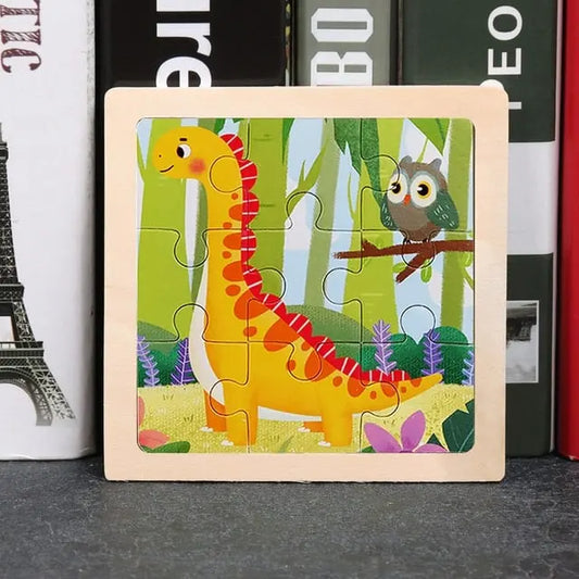 Brachiosaurus Dinosaur Wooden Puzzle