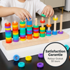 Rainbow Ring Toss Game Wooden - Hand-Eye Skills Ages 2-6