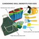 Kids Gardening Tools Set 11-Piece - Safe Outdoor Beach Garden Kit