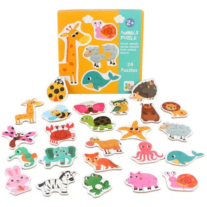 23 Two-Piece Puzzles for Children Aged 3 and Up