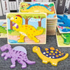 3D Cartoon Dinosaur Wooden Puzzle