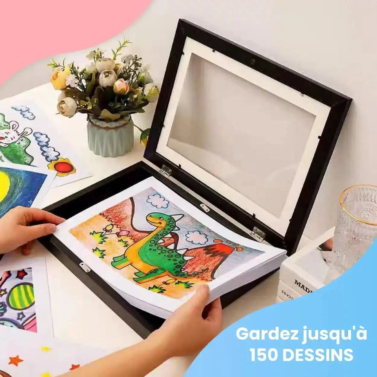 Children’s Artwork Frame | Store & Display Up to 150 Drawings - TMT
