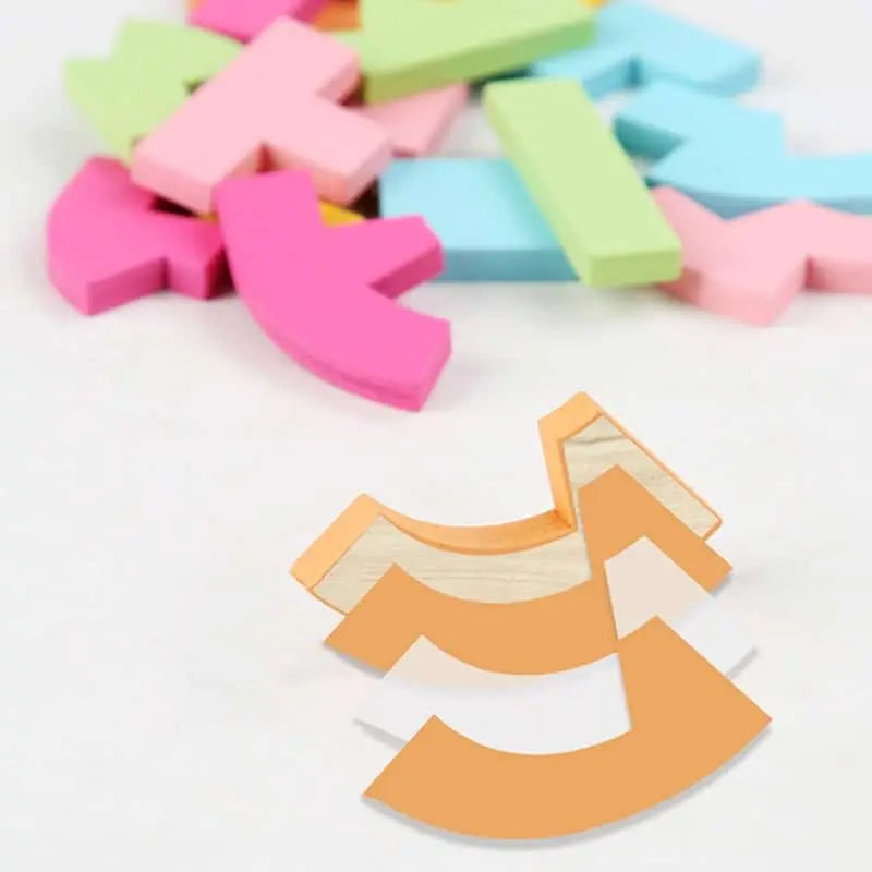 Colorful Heart Tangram