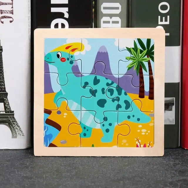 Lophosaurus Dinosaur Wooden Puzzle