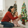 Felt Christmas Tree – 95cm – 26 Decoration Pieces + GIFT