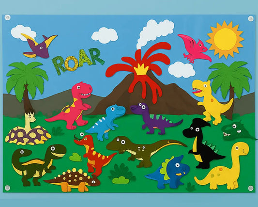 FeltBoard™ – Endless Joy of Discovery and Play! - The Montessori Toys Dinosaurs