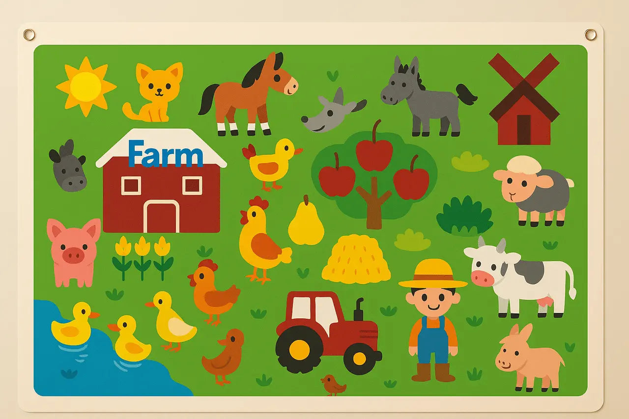 FeltBoard™ – Endless Joy of Discovery and Play! - The Montessori Toys Farm