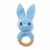 Knitted Bunny Wooden Rattle