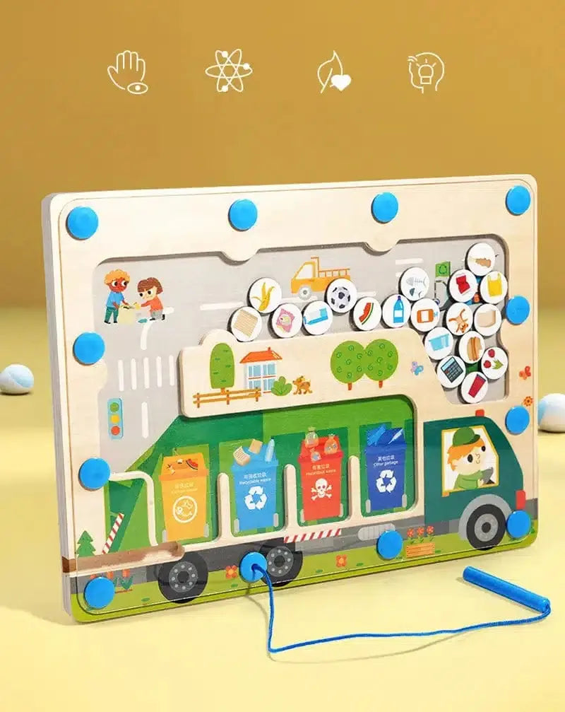 Magnetic Sorting Wooden Game for Children