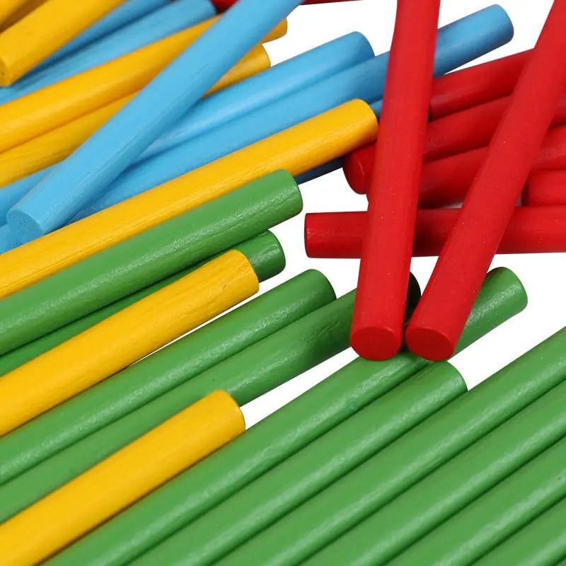 Math String Sticks Mathematics learning sticks - The Montessori Toys