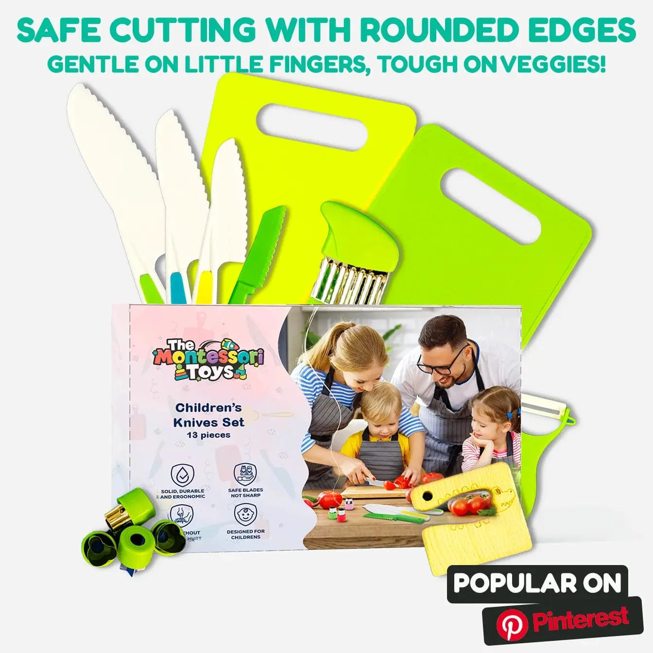 Child Knife - 13-Piece Cooking Set - From 2 Years Old