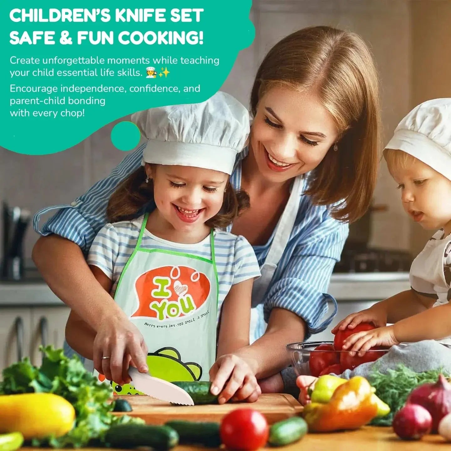 Children's Knives | 13-Piece Kitchen Set