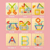Montessori construction game with variable shapes - Image to copy