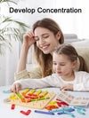 Montessori construction game with variable shapes - Image to copy