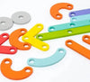 Montessori construction game with variable shapes - Image to copy
