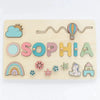Rainbow Personalized Name Puzzle - Custom Made for Your Child
