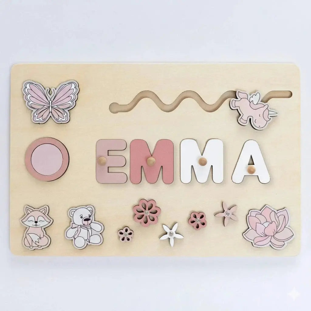 Unicorn Personalized Name Puzzle - Custom Made for Your Child