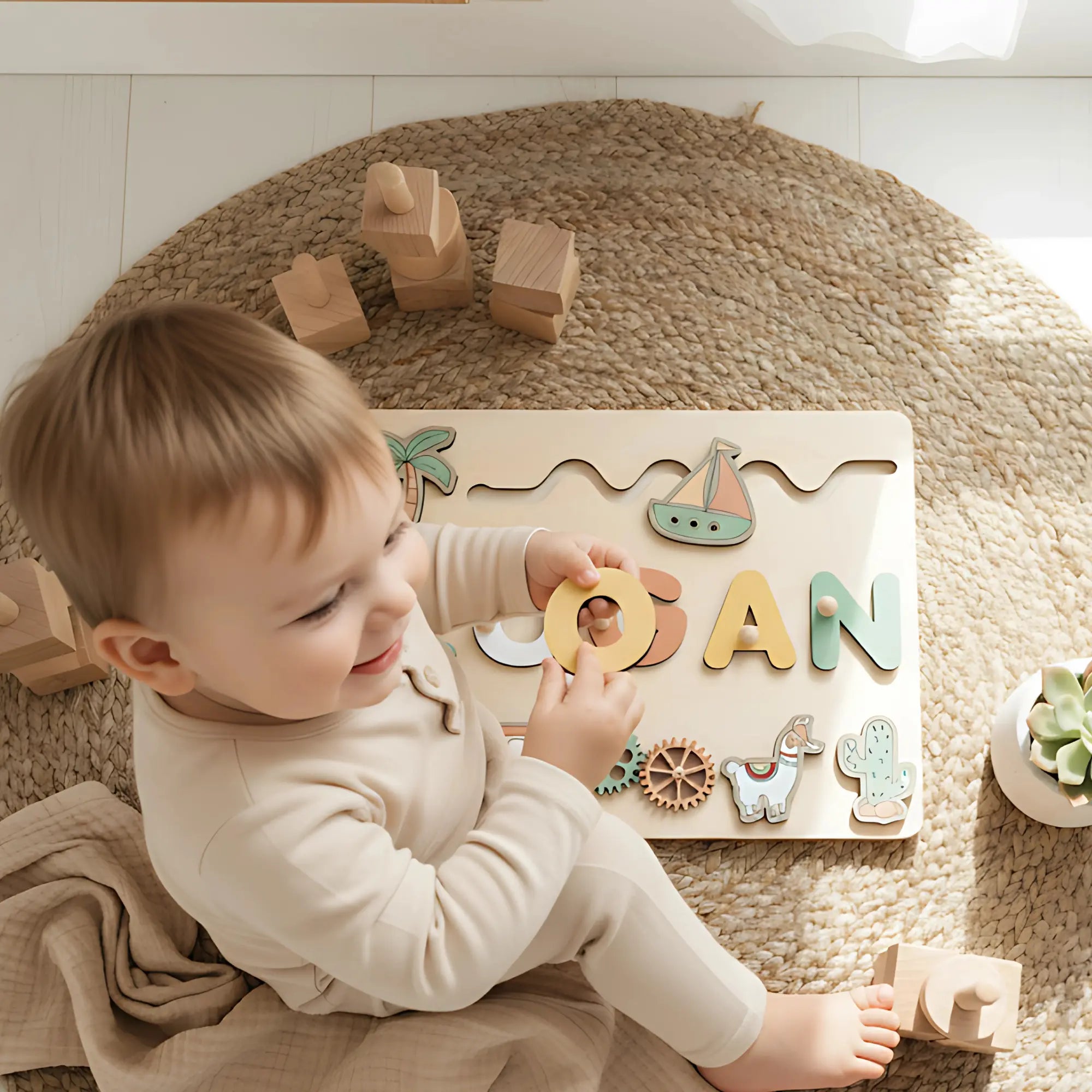 Personalized Name Puzzle - Custom Made for Your Child - TMT