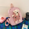 Pink Personalized Teddy Bear Backpack for Girls and Boys