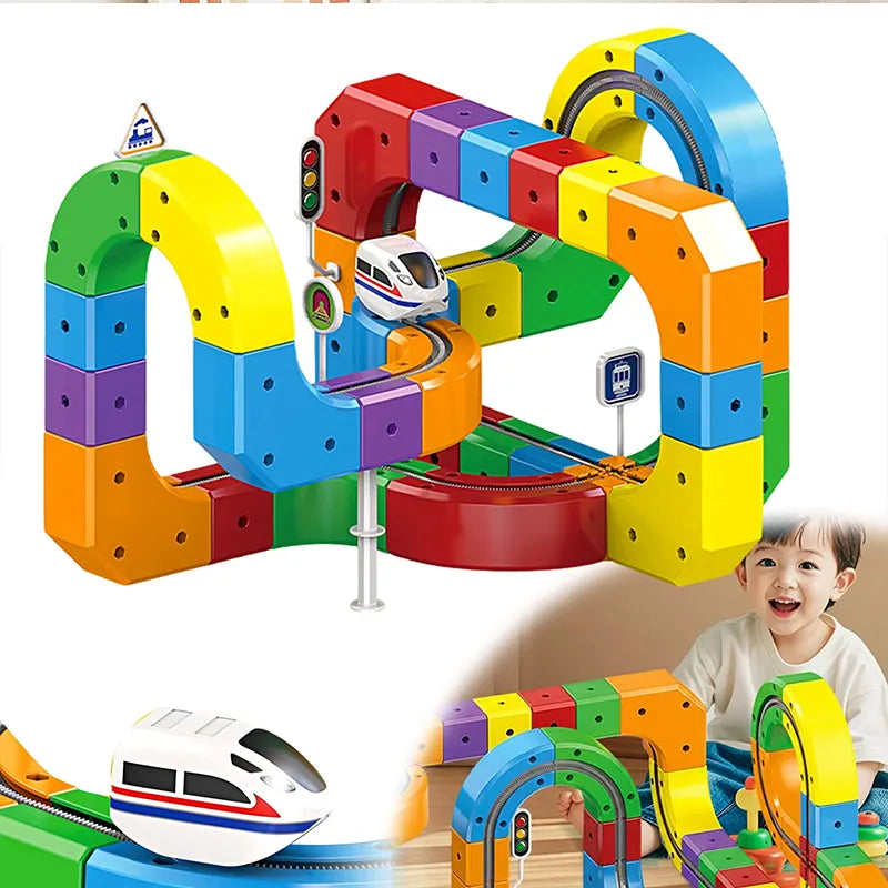 Kid playing with learning flashcard toy MyFirstWords