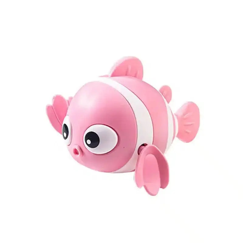 Pink Swimming Clown Fish Bath Toy