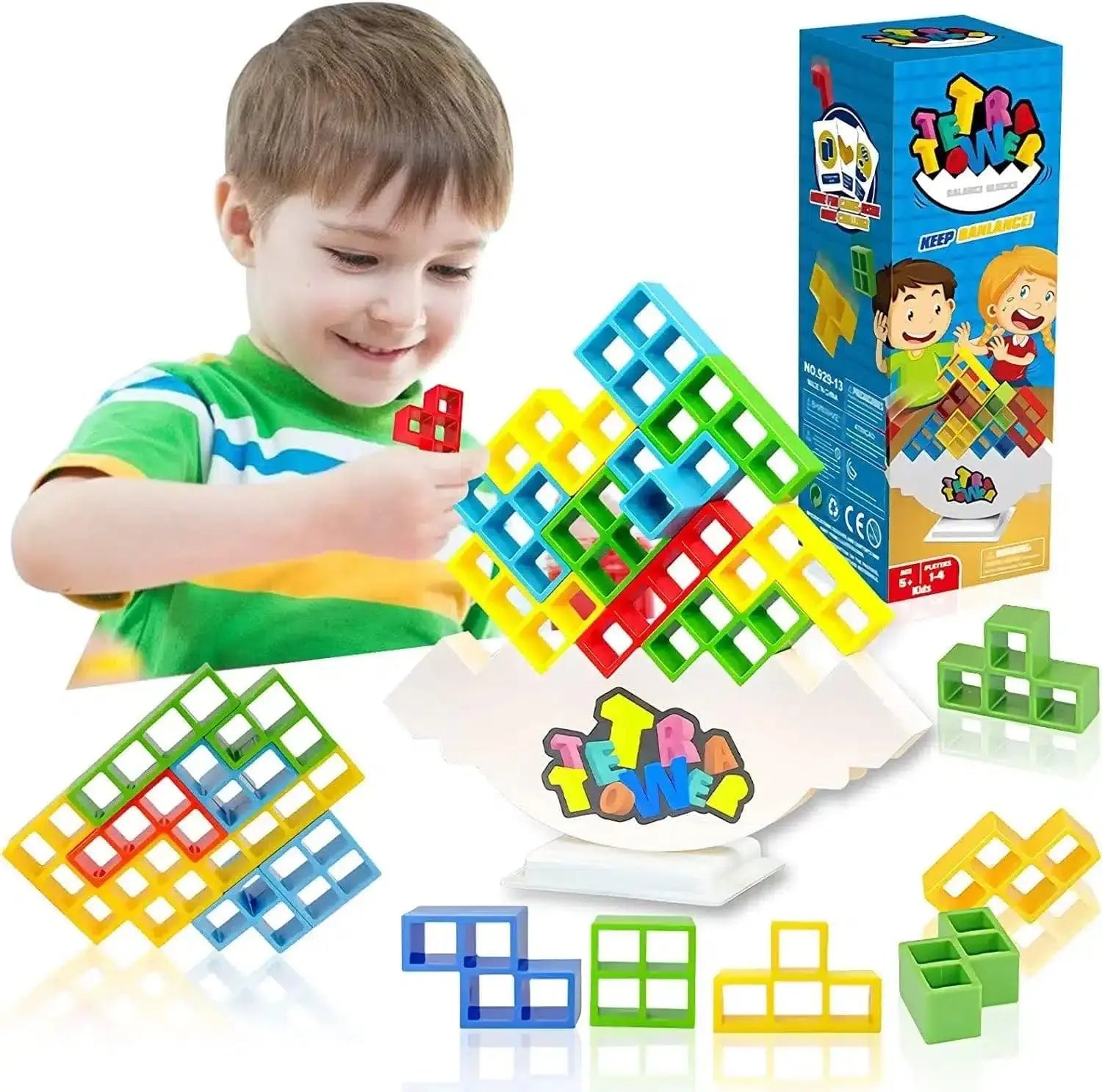 48 pieces with base Tour Tetra - Stacking Balance Game