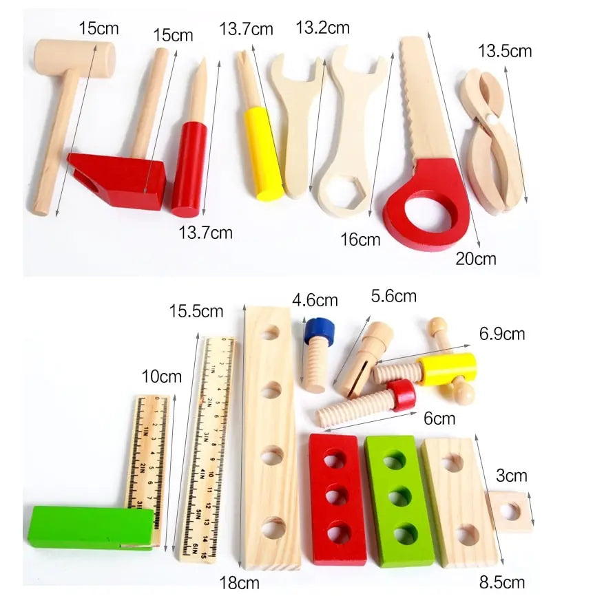 Wooden DIY toolkit for kids