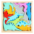 Wooden Dinosaur Tangram
