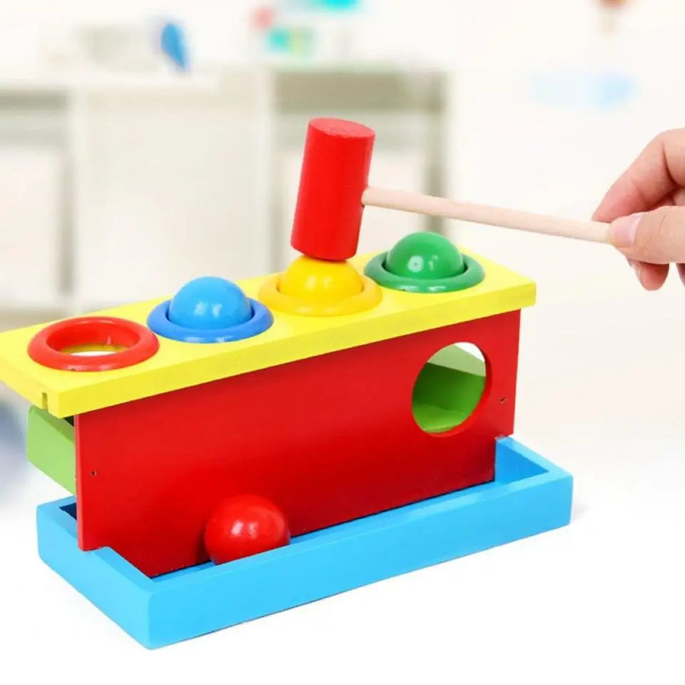 Wooden Hammering Game 4 Colors