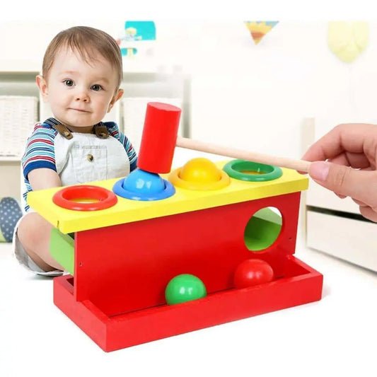 Wooden Hammering Game 4 Colors