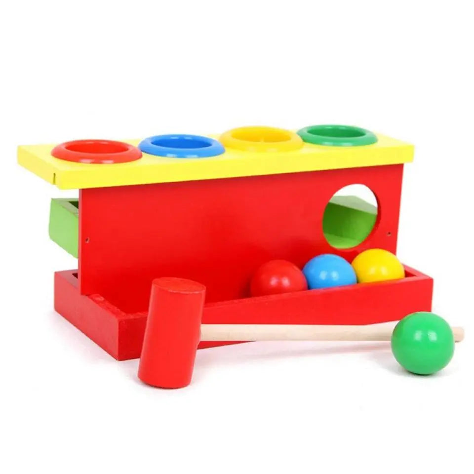 Wooden Hammering Game 4 Colors