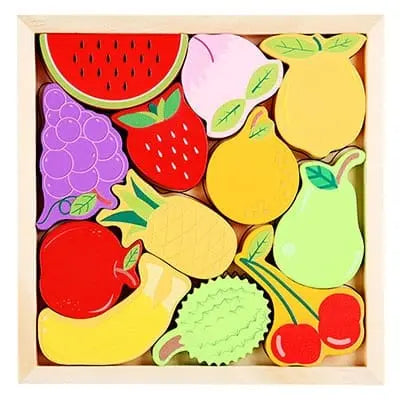 Wooden Tangram - Fruits