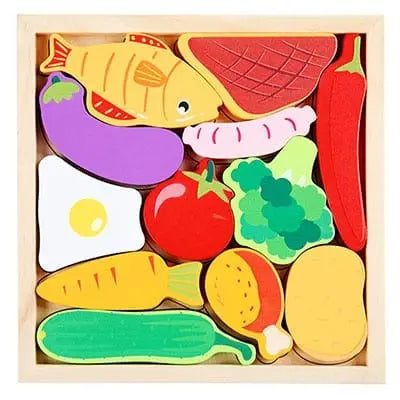 Wooden Tangram - Fruits