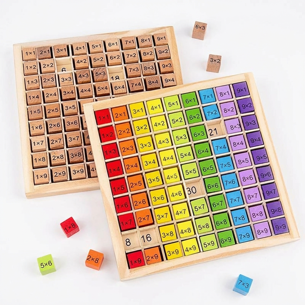 Montessori Multiplication Board - Hands-On Math Learning Tool