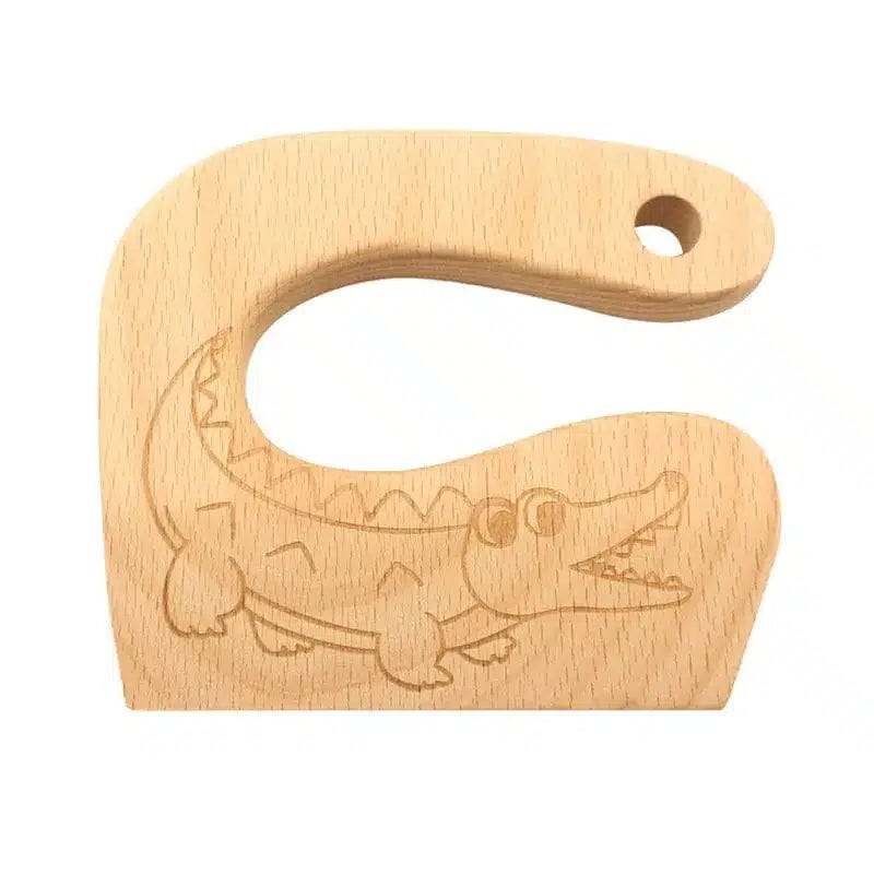 B Crocodile style Wooden Knife for Children