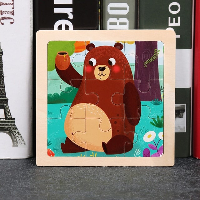 Bear Wooden Animal Puzzle