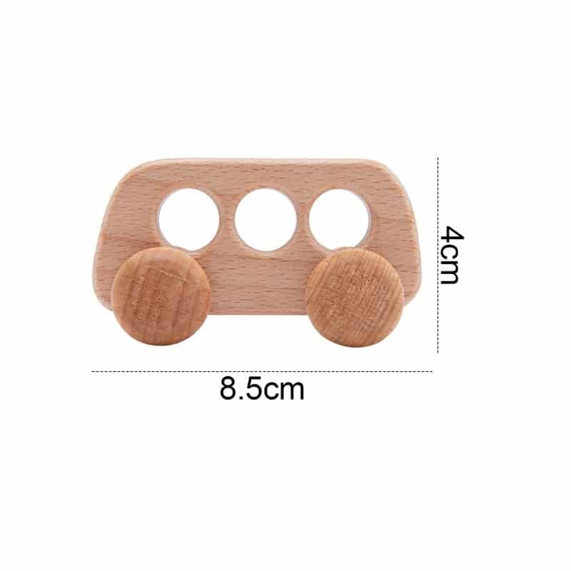 Bus Wooden Teething Ring - Cars