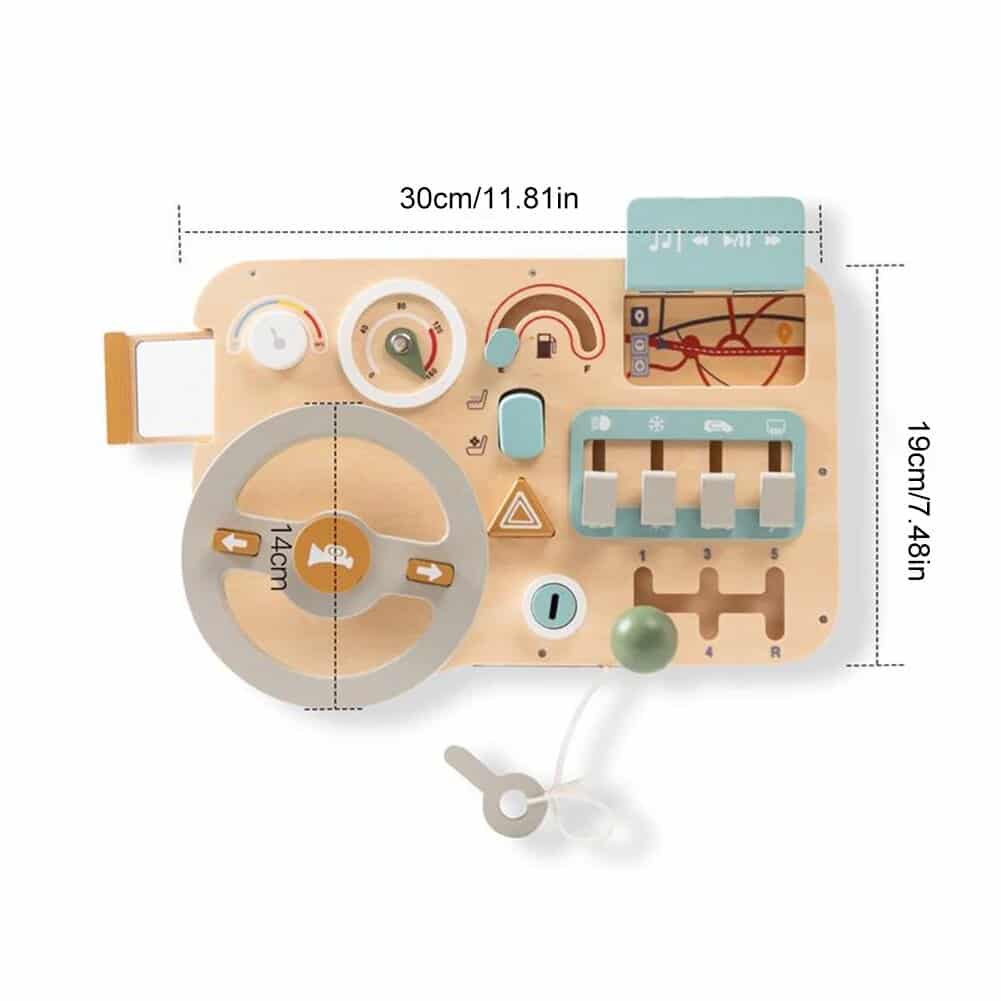 Busy Board Montessori Car