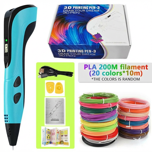 3D Pen for Kids - Complete STEM Kit with 200M Filament USB-C