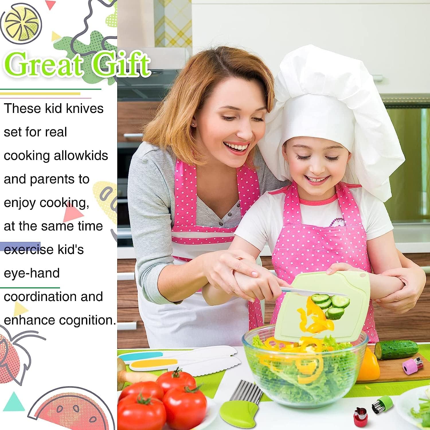 Child Knife - 13-Piece Cooking Set - From 2 Years Old