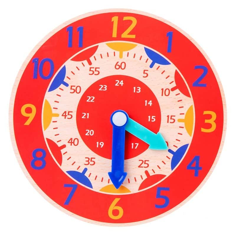 Colorful 24h Clock for Kids