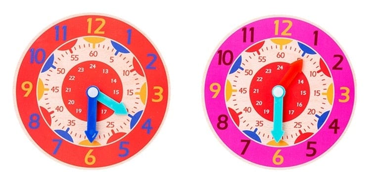 Colorful 24h Clock for Kids