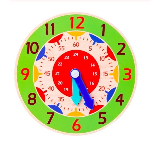 Colorful 24h Clock for Kids