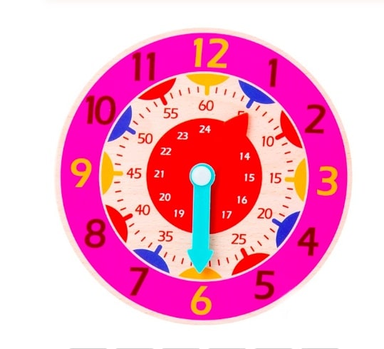 Colorful 24h Clock for Kids