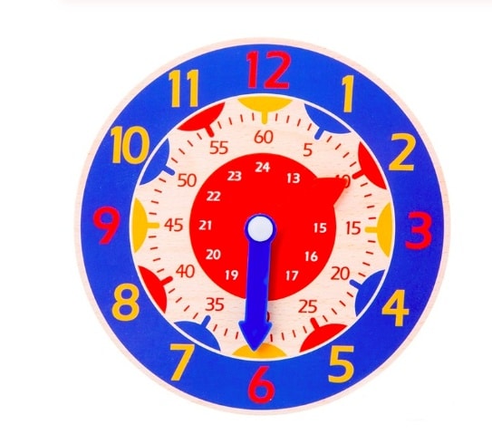 Colorful 24h Clock for Kids