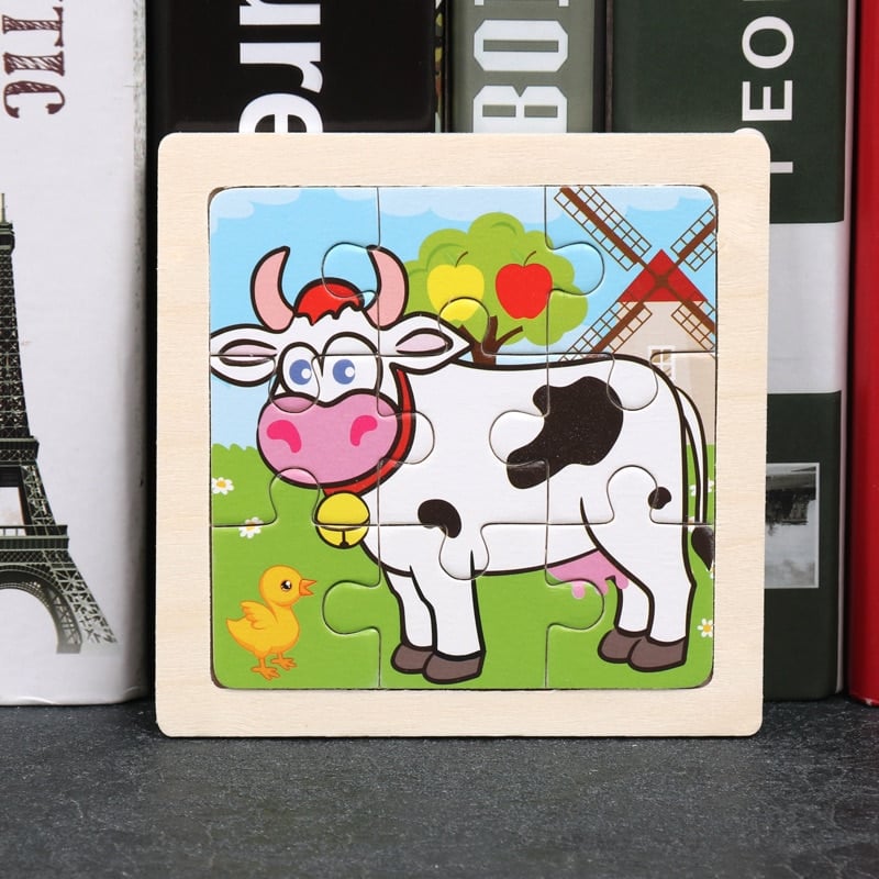 Cow Wooden Animal Puzzle