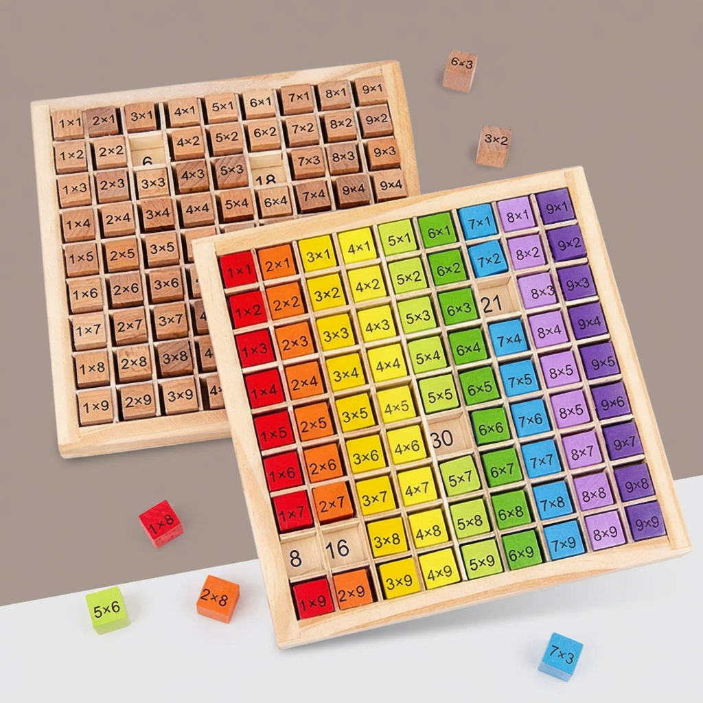 Montessori Multiplication Board - Hands-On Math Learning Tool
