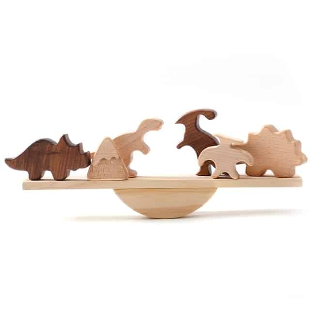 Dinosaurs Wooden Animal and Dinosaur Balancing Game