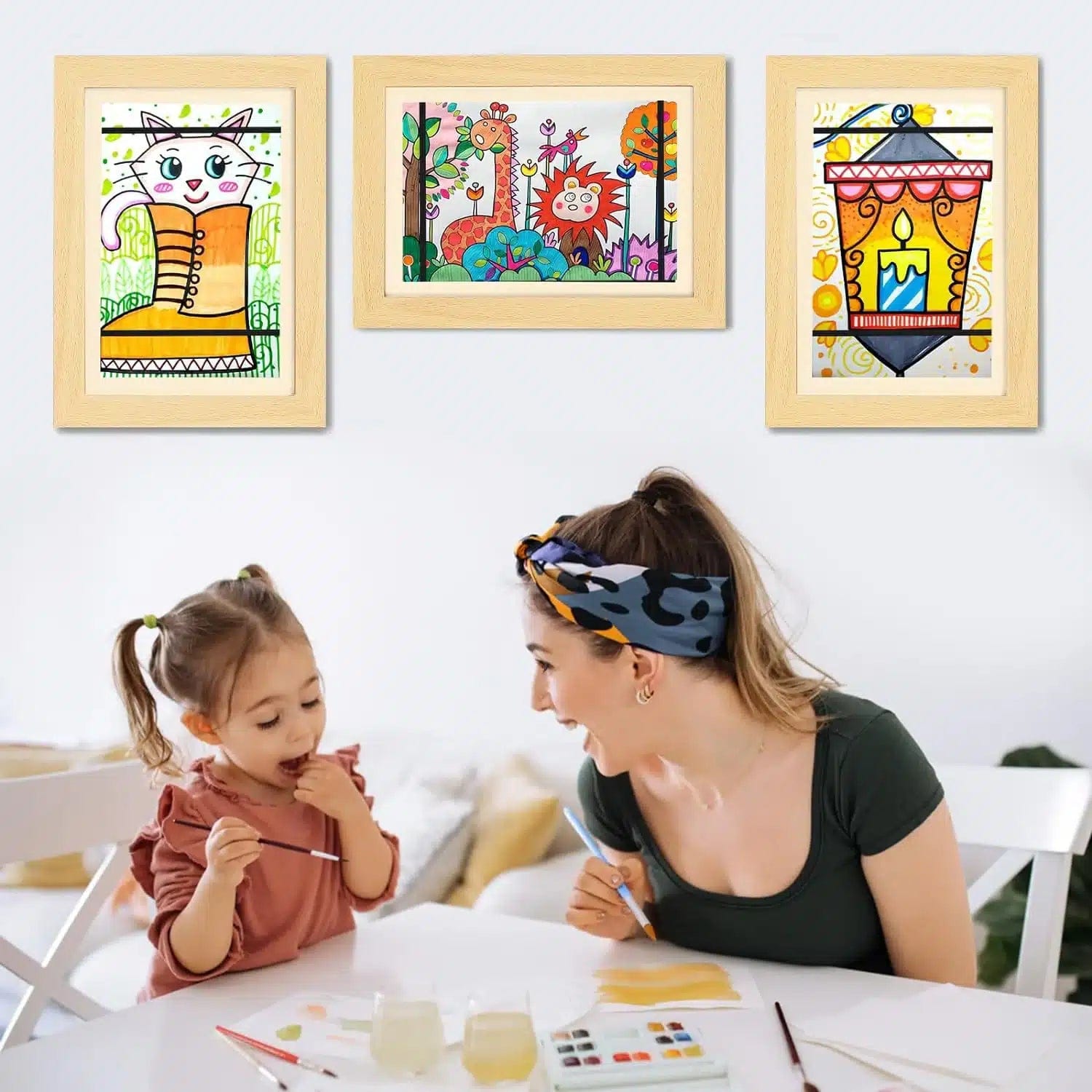 Frame for children's drawings | Store and display 150 drawings | A4 size