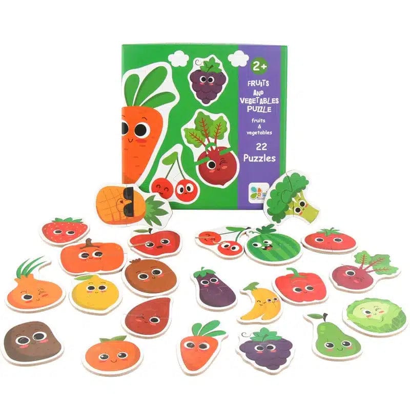 fruit vegetable 23 Two-Piece Puzzles for Children Aged 3 and Up